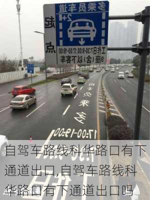 自驾车路线科华路口有下通道出口,自驾车路线科华路口有下通道出口吗