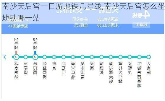 南沙天后宫一日游地铁几号线,南沙天后宫怎么坐地铁哪一站