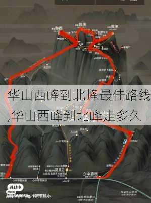 华山西峰到北峰最佳路线,华山西峰到北峰走多久