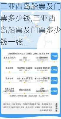 三亚西岛船票及门票多少钱,三亚西岛船票及门票多少钱一张
