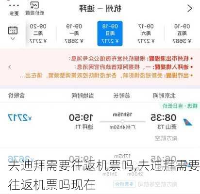 去迪拜需要往返机票吗,去迪拜需要往返机票吗现在