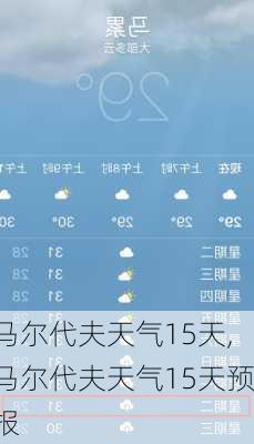 马尔代夫天气15天,马尔代夫天气15天预报