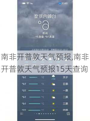 南非开普敦天气预报,南非开普敦天气预报15天查询