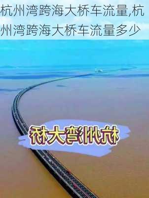 杭州湾跨海大桥车流量,杭州湾跨海大桥车流量多少